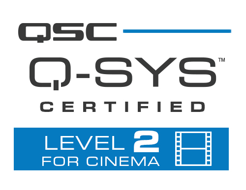 Q-SYS_L2Cinema_badges-XL qsc Cinema level 2